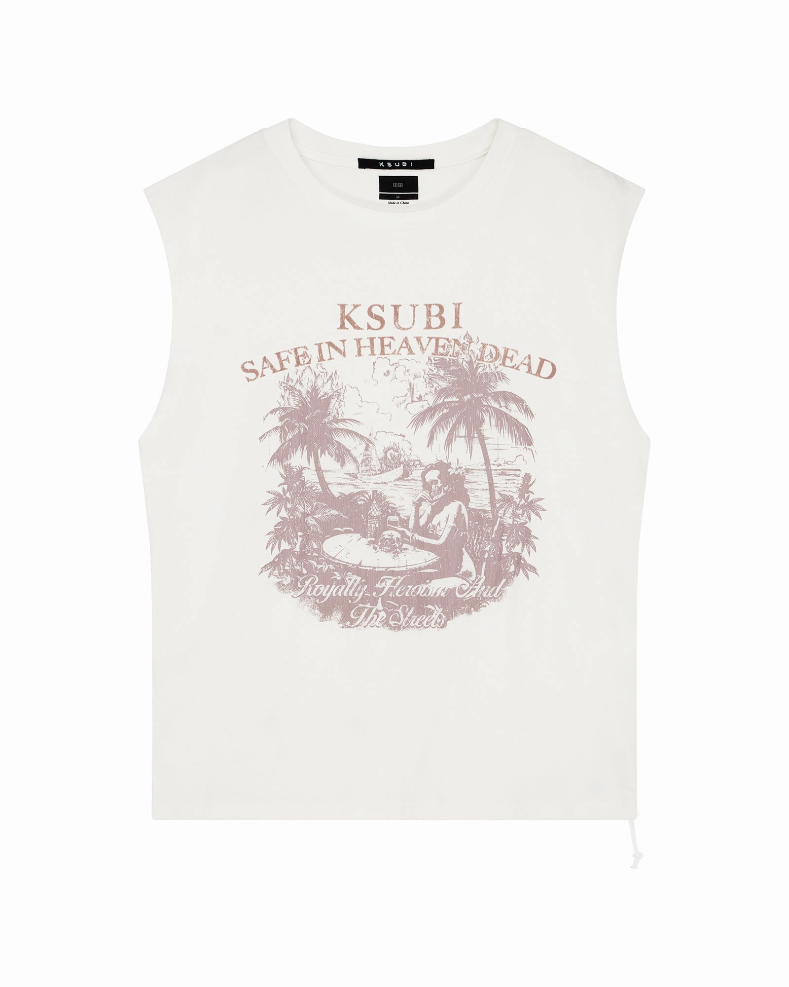 Minimalist Look PARADISO CUT OFF TEE VINTAGE WHITE