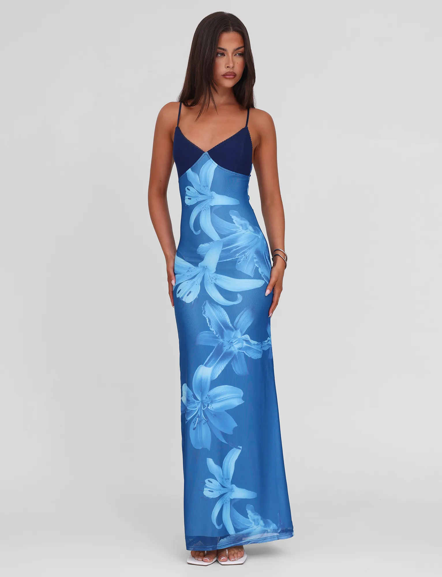 Stylish Cut MoistureWickingTechnology ALAINA DRESS - BLUE ORCHID