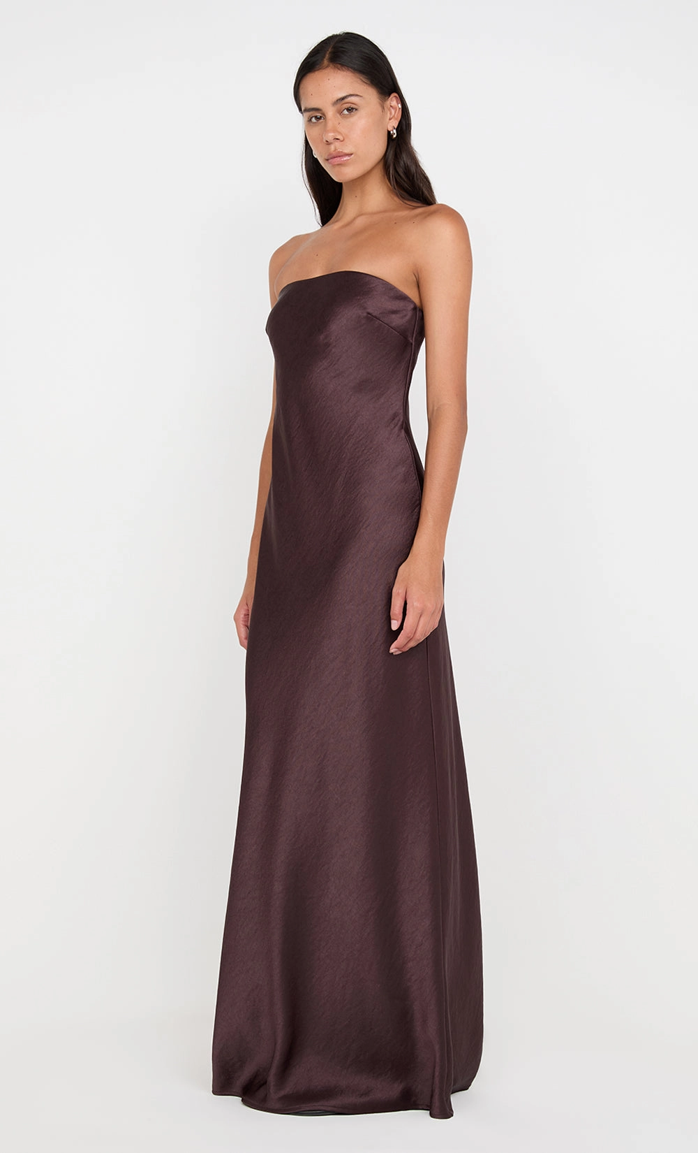 AUSTEN STRAPLESS MAXI DRESS - DARK CHOCOLATE Smart Pairing