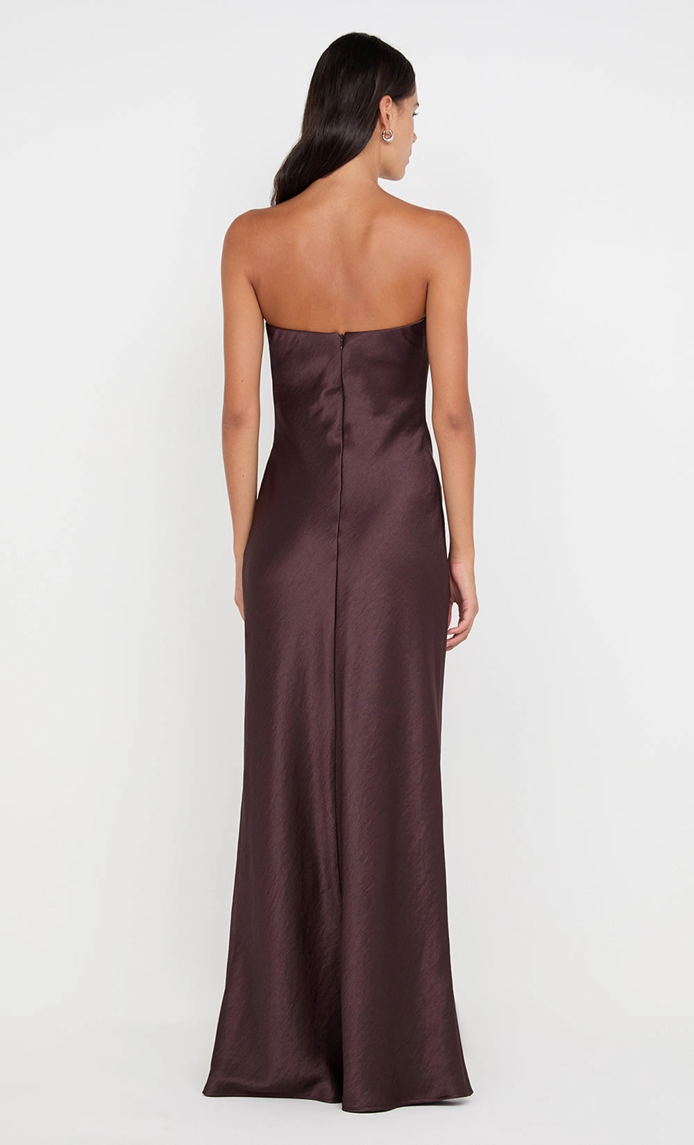 Timeless Waist Fit Multipurpose AUSTEN STRAPLESS MAXI DRESS - DARK CHOCOLATE