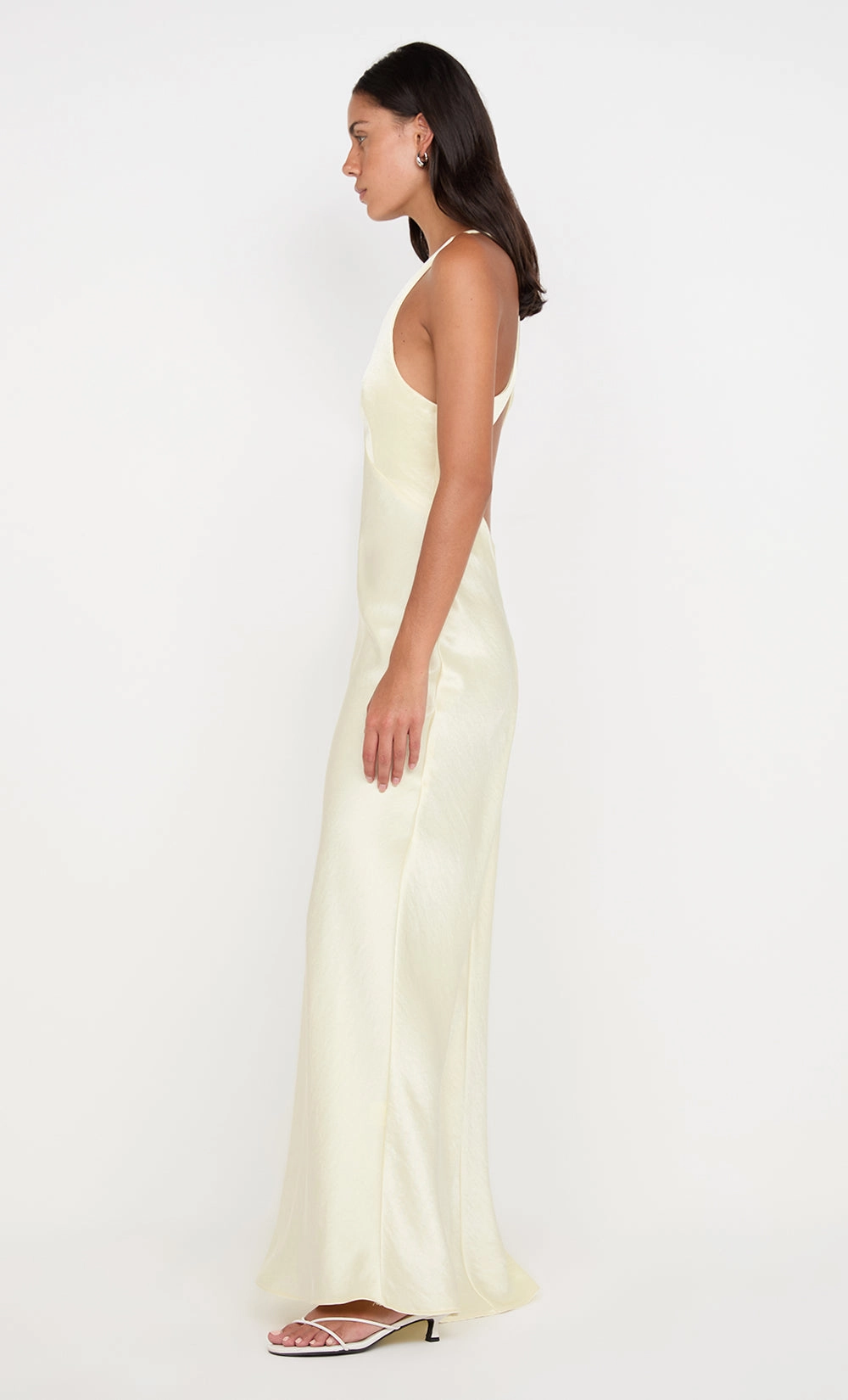 Calm Fit Noble Glow THE DREAMER V NECK DRESS - ICE YELLOW