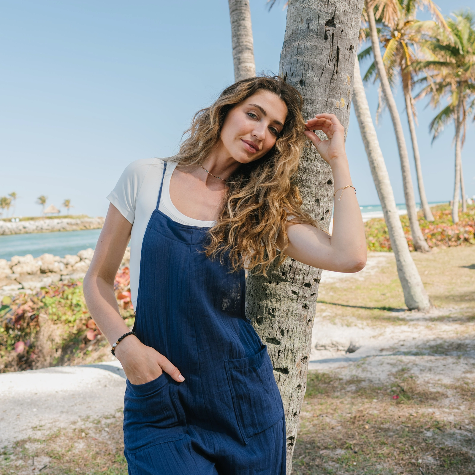 Oxford Nomad Jumpsuit Balloon-Sleeve Modern Layers