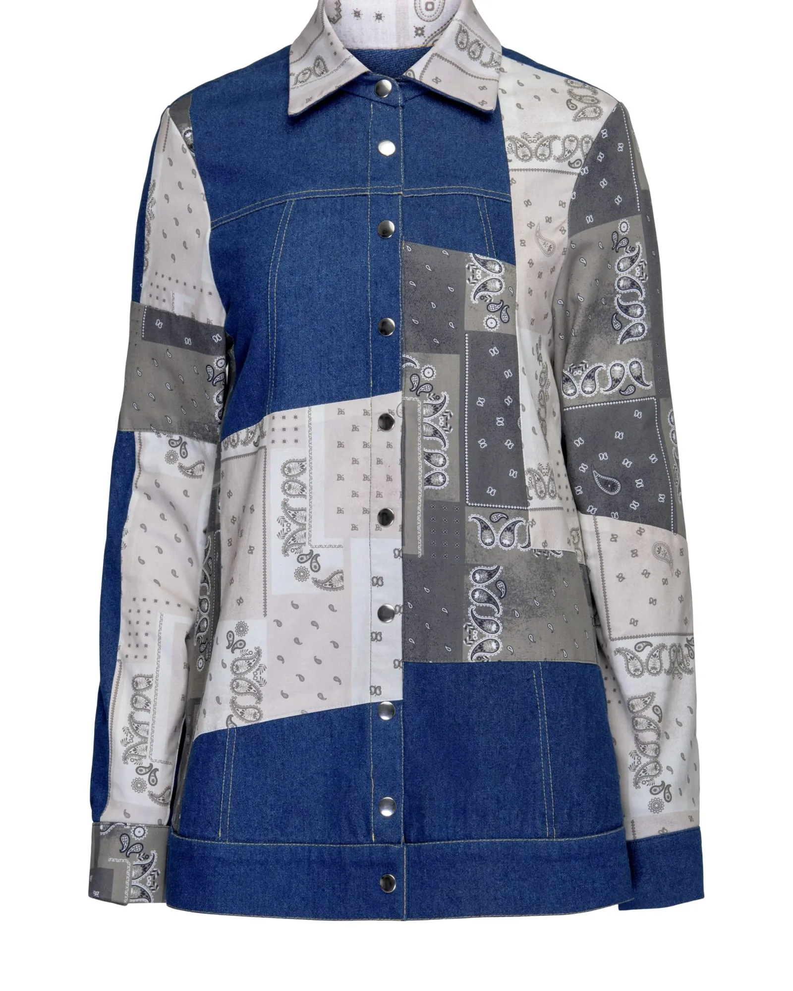 Patch Denim Jacket | Navy