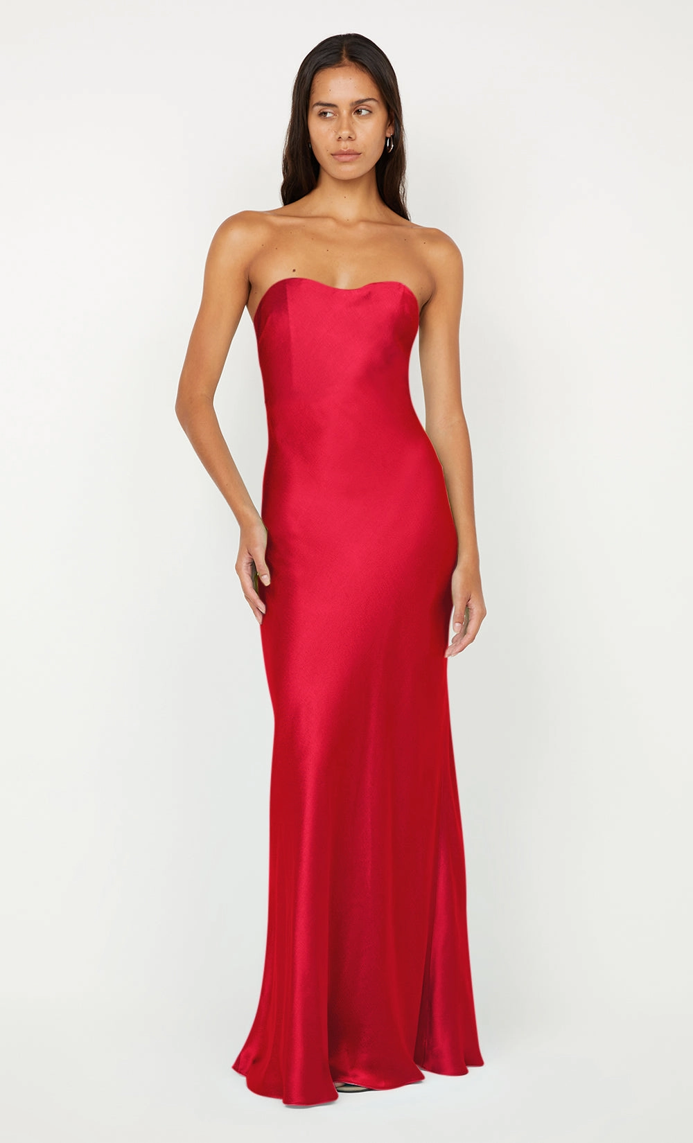 CINDER STRAPLESS MAXI DRESS - STRAWBERRY Classic Cut ComfortFitDesign