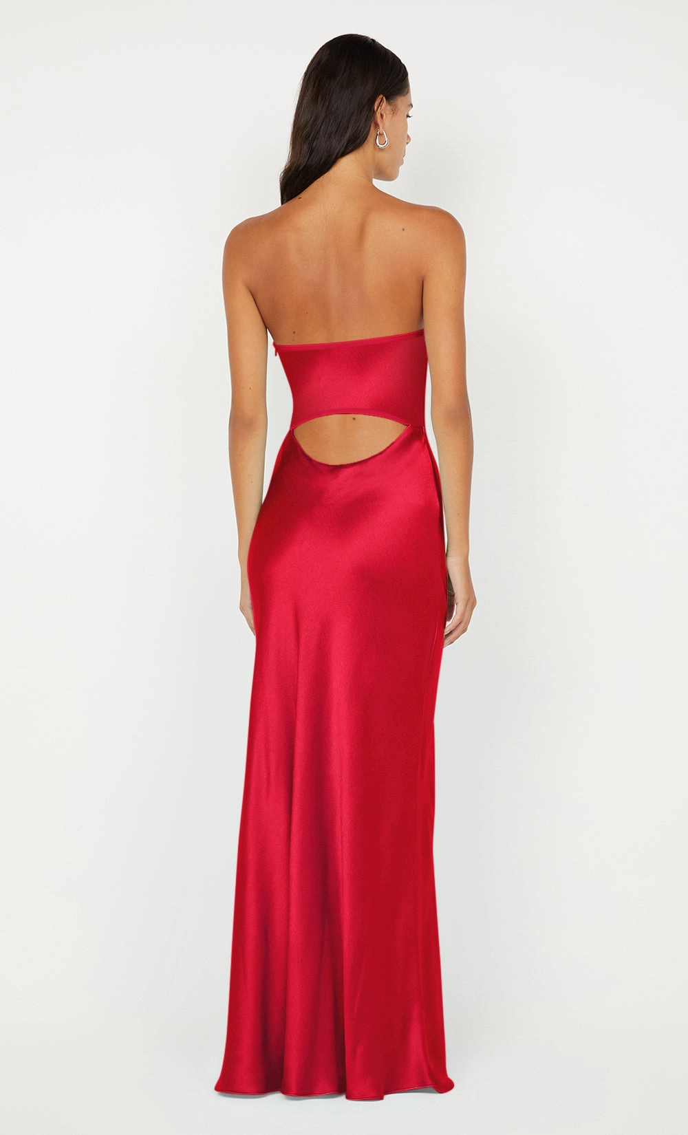 CINDER STRAPLESS MAXI DRESS - STRAWBERRY Confident Touch
