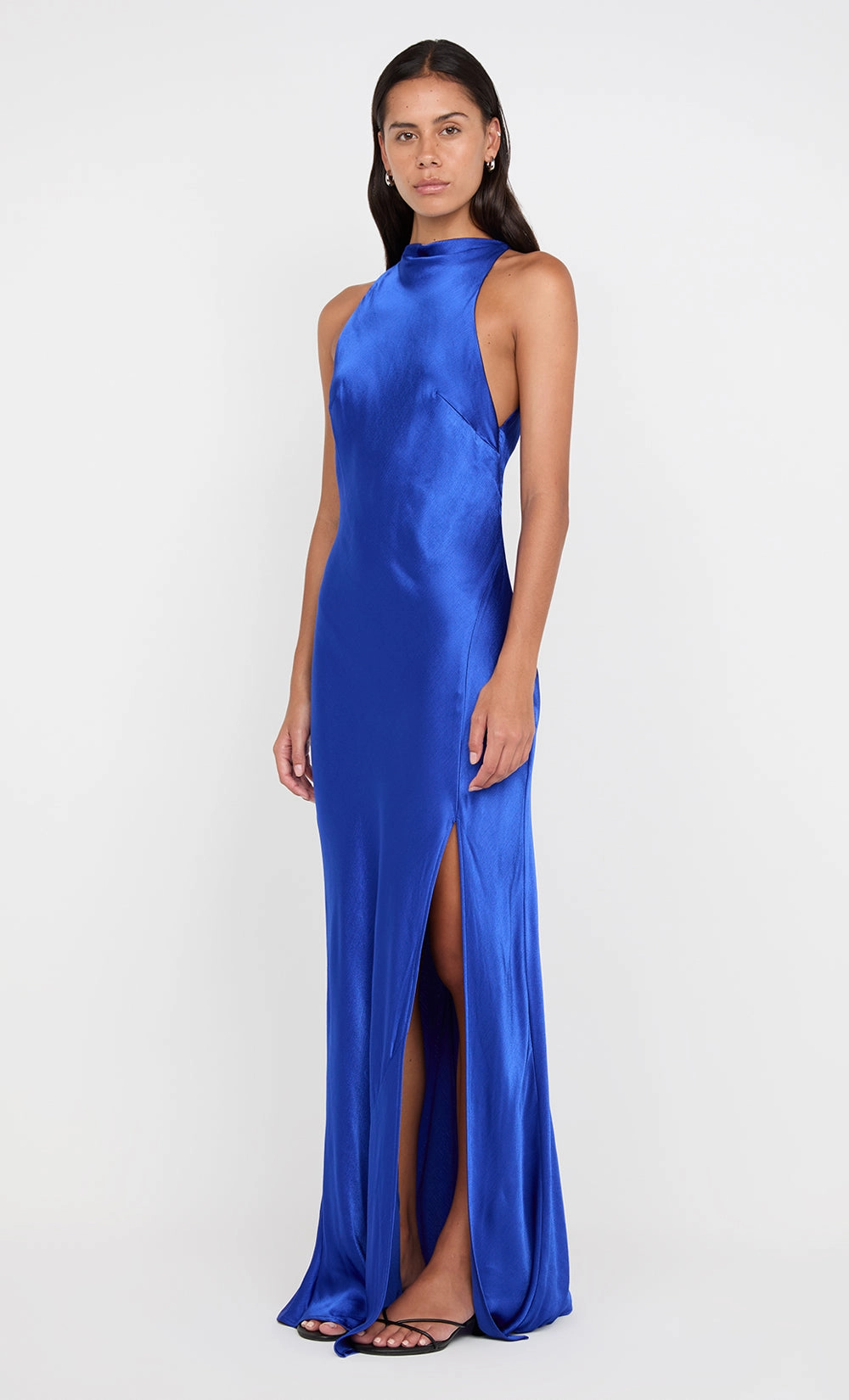 SOL MAXI DRESS - MEDITERRANEAN BLUE Premium Material Travel Light