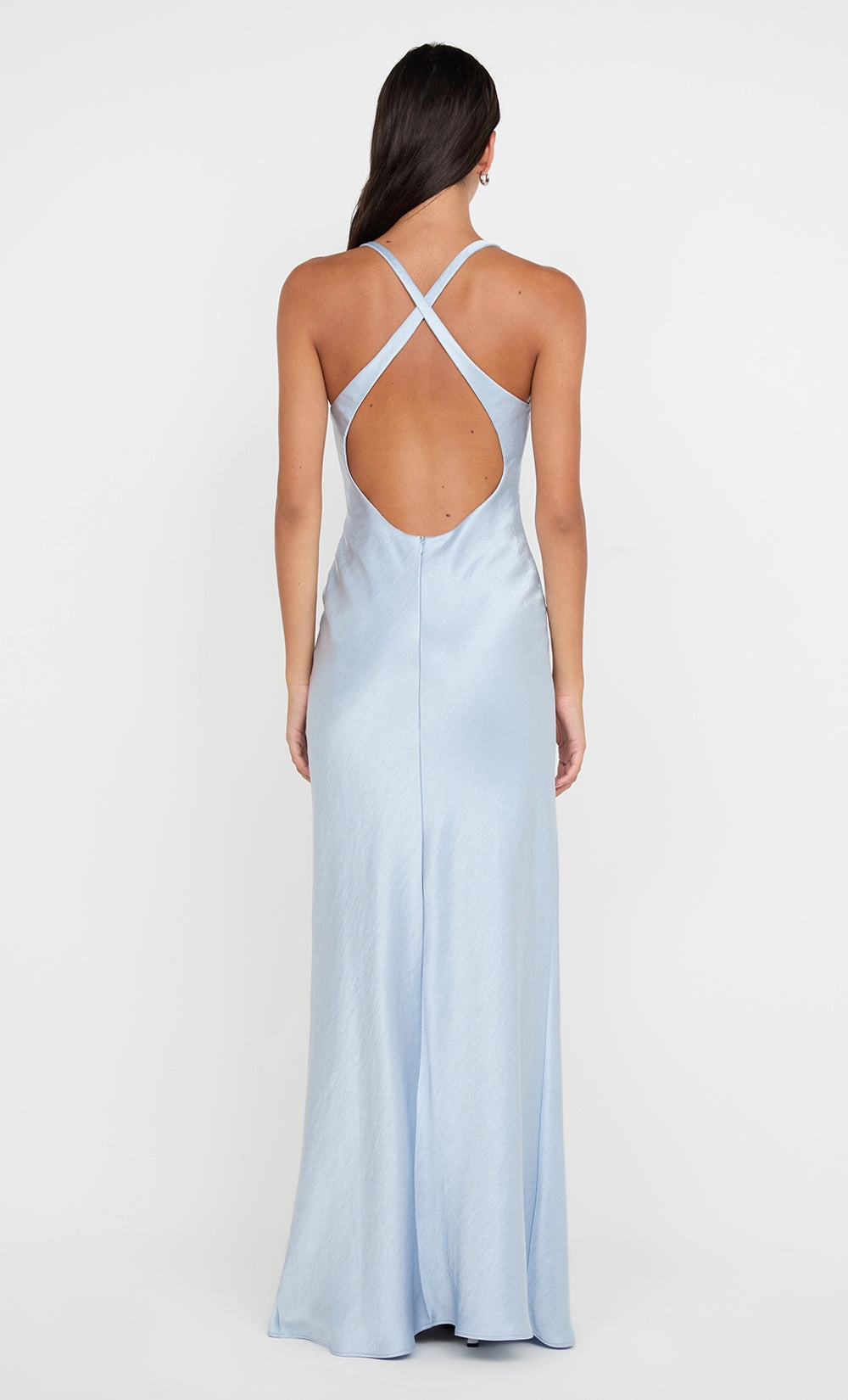 Convertible-Style Comfortable fit THE DREAMER V NECK DRESS - DUSTY BLUE