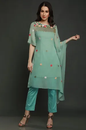 Pearl & Beads Kaftan & Pant Set