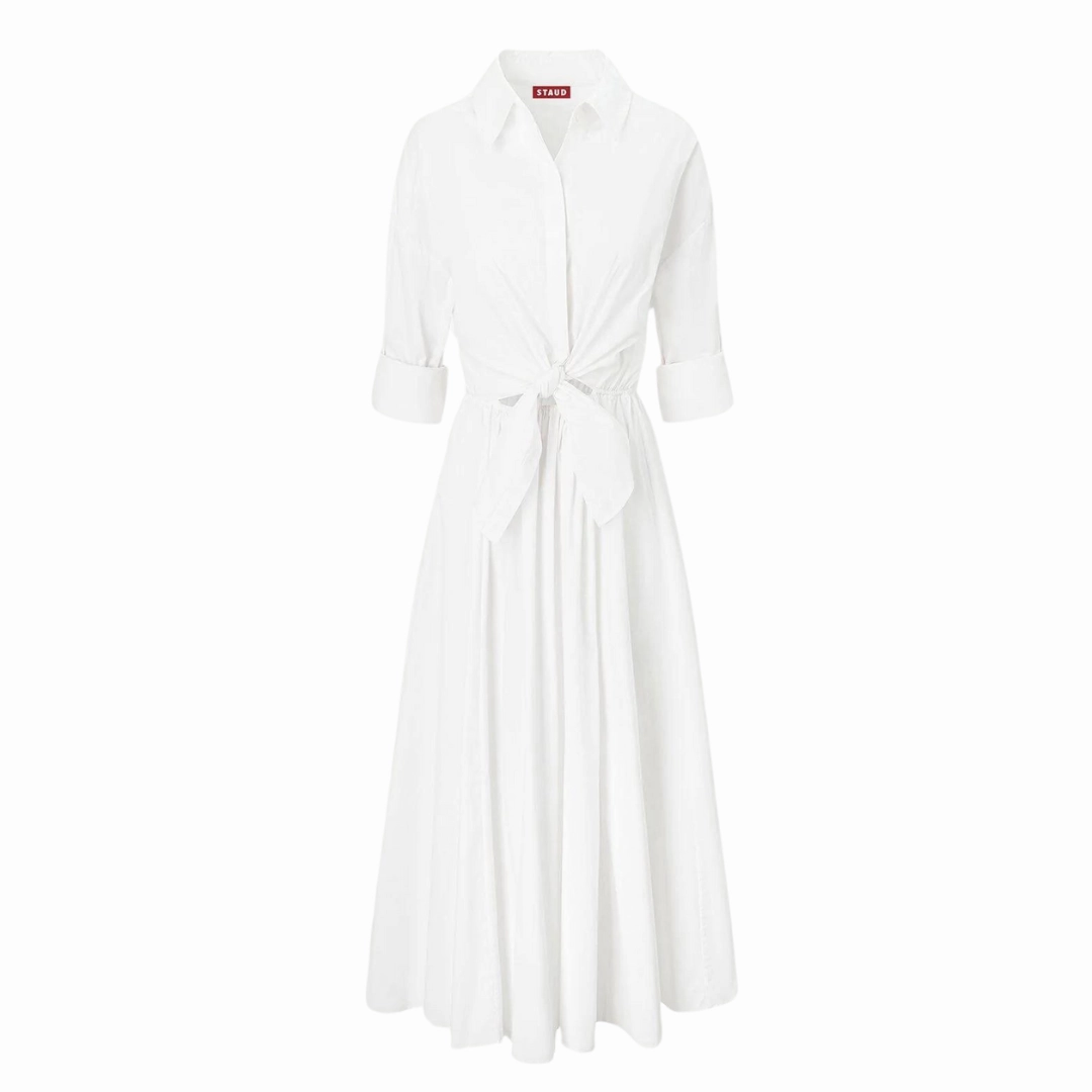 Classic Grace Lisa Tie Front Midi Dress