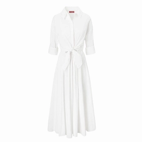 Classic Grace Lisa Tie Front Midi Dress