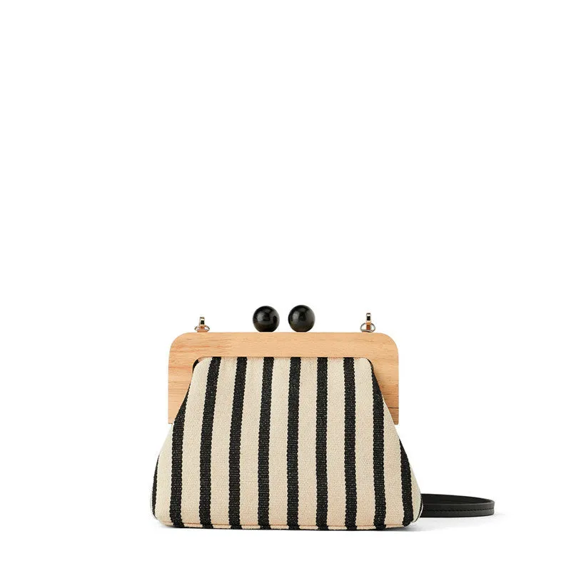 Peep Wooden Shoulder Bag