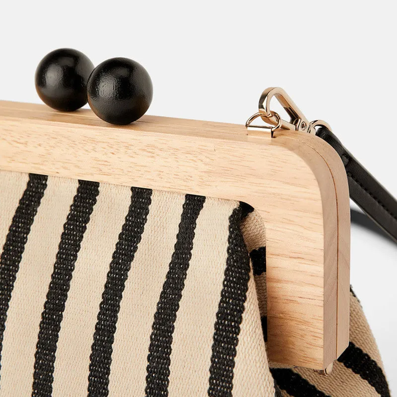 Peep Wooden Shoulder Bag