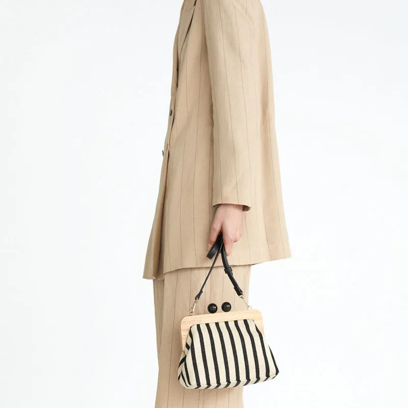 Peep Wooden Shoulder Bag