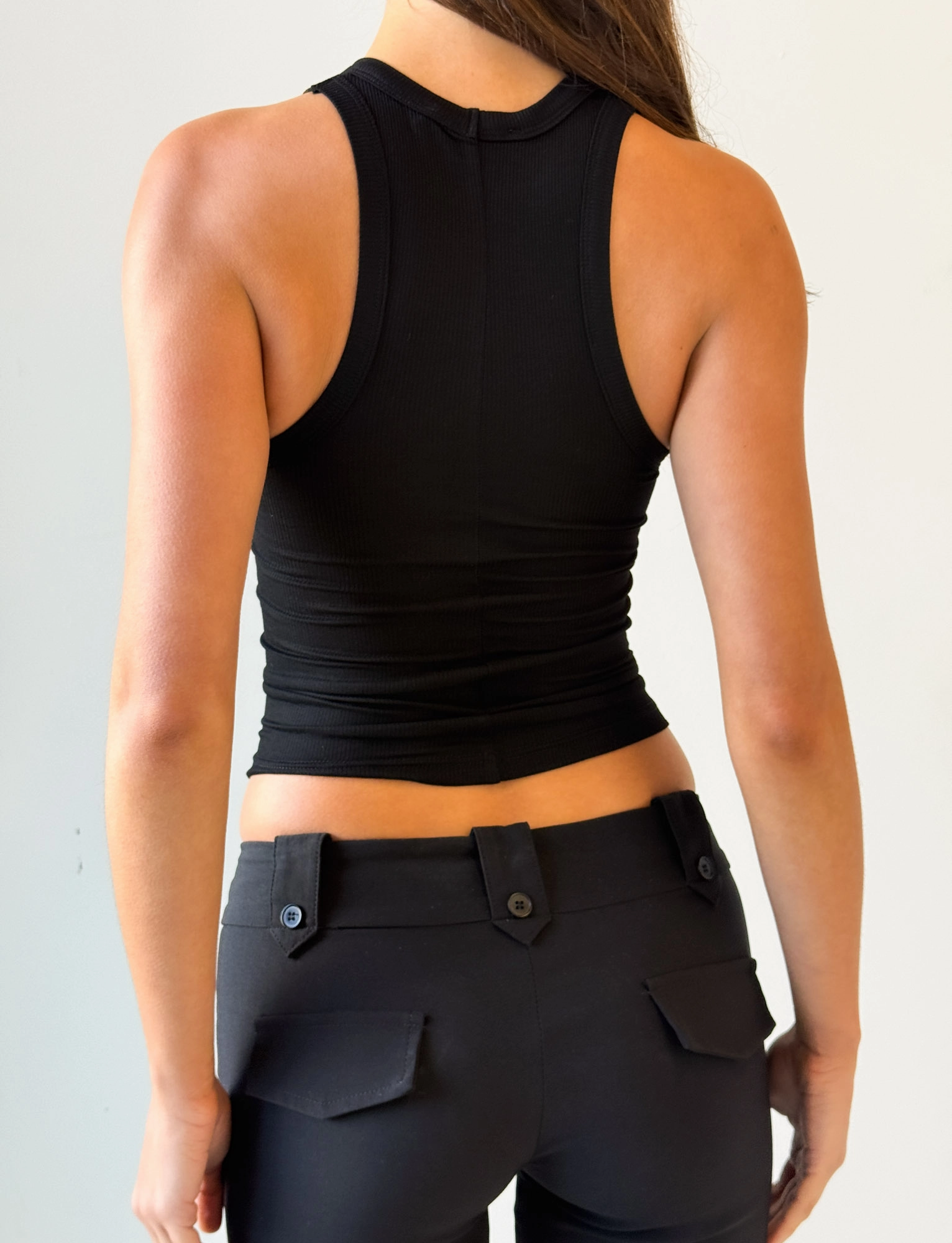 Layered Hem Detailing PENELOPE TANK - GIA LOGO