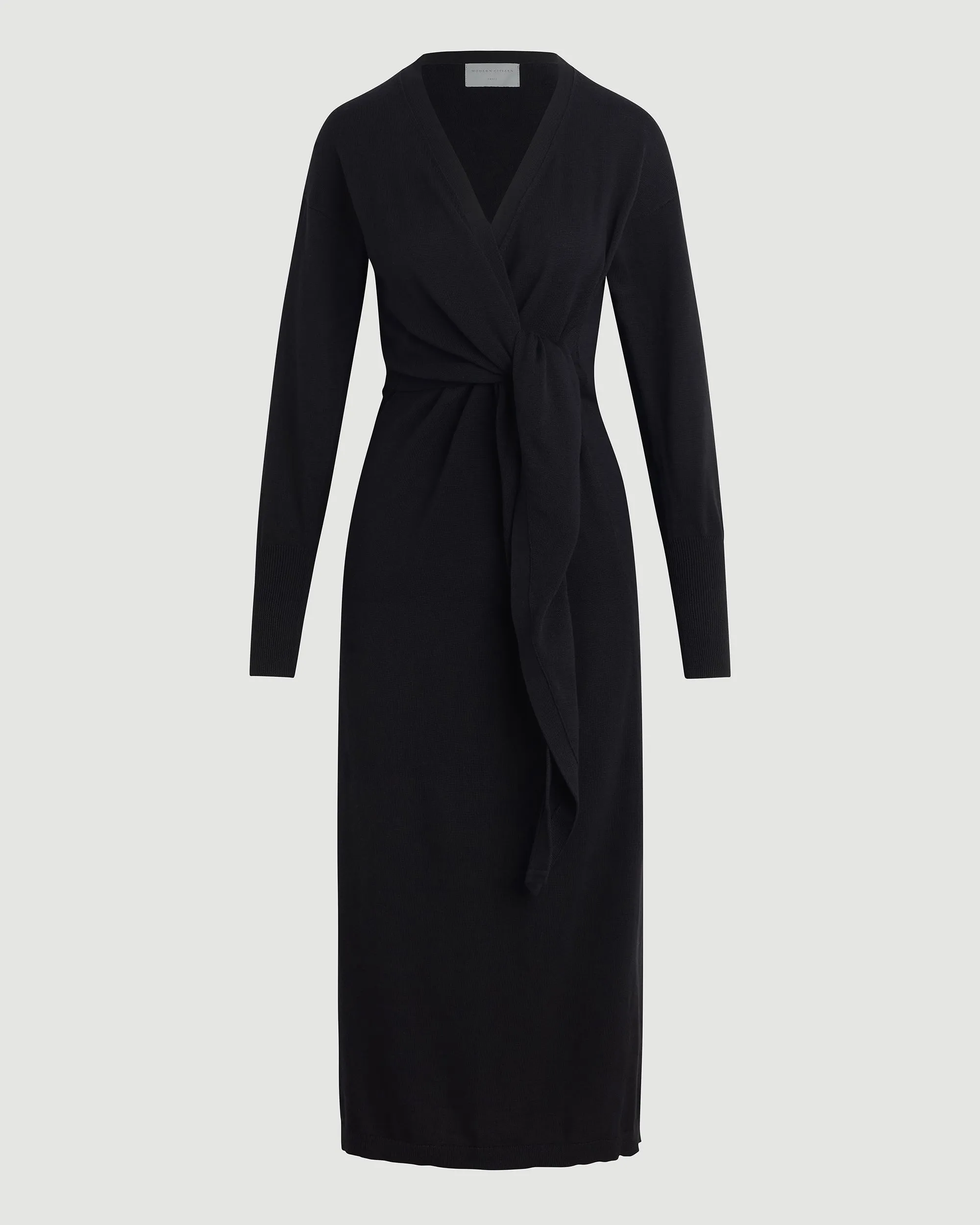 Linden Front-Wrap Sweater Dress (Petite) Polished Style