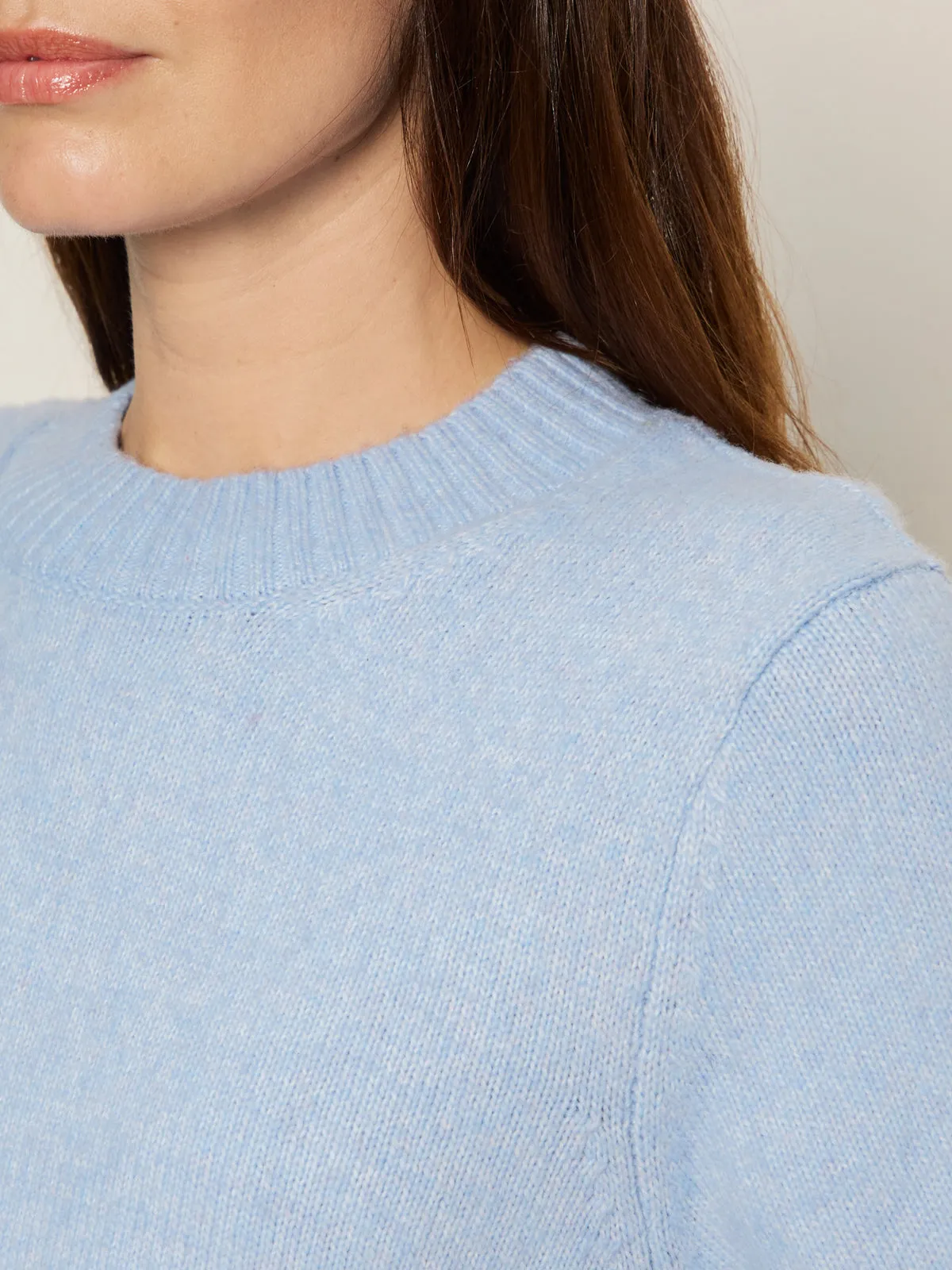 ReinforcedShoulders VentilatedMesh Perfect Sweater Tee Blue Powder