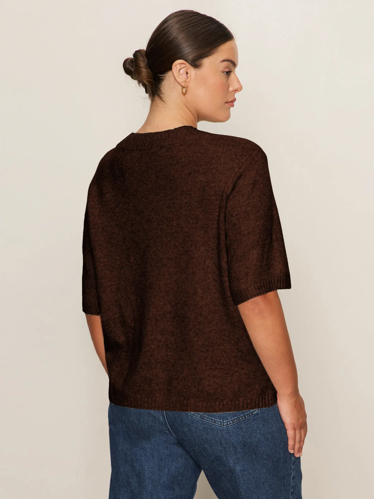 Compression Fit Perfect Sweater Tee Chicory Extended Sizing
