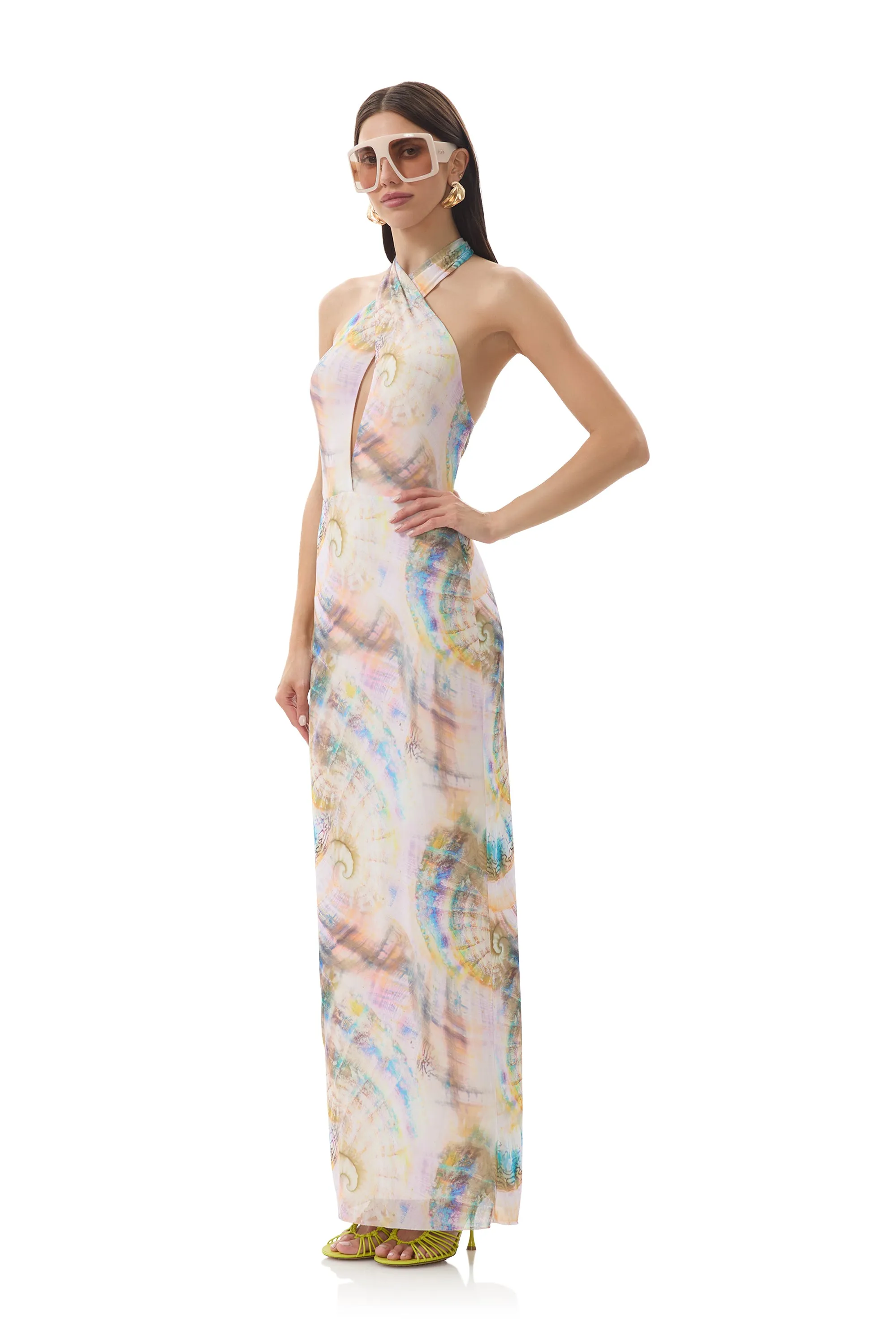 Genie Dress - Pearly Shell velvet feel