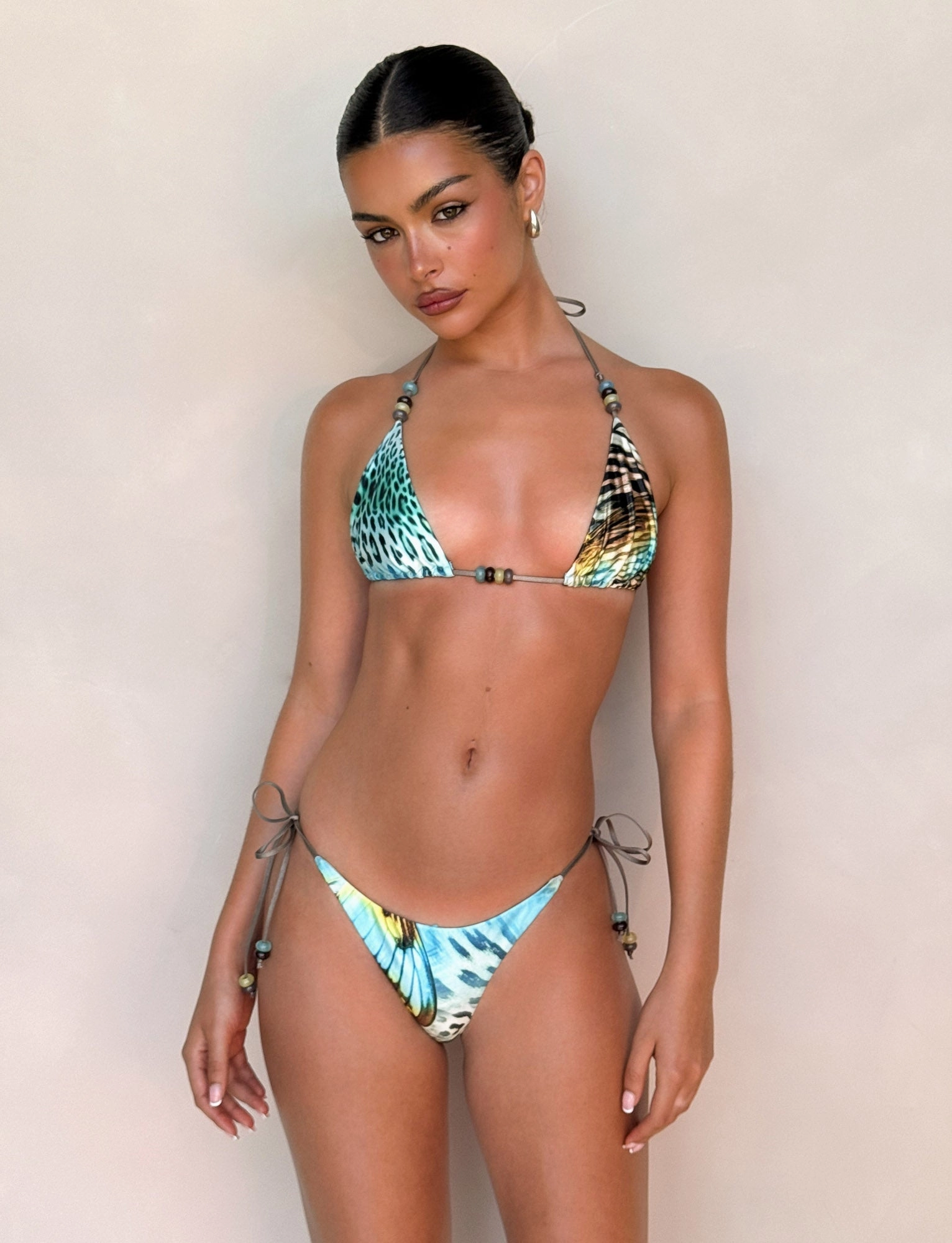 FINLEA BIKINI BOTTOM - MULTI : ANIMAL : BUTTERFLY ANIMAL Friction Free Seams