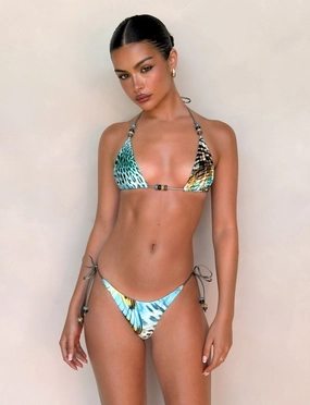 FINLEA BIKINI BOTTOM - MULTI : ANIMAL : BUTTERFLY ANIMAL Friction Free Seams