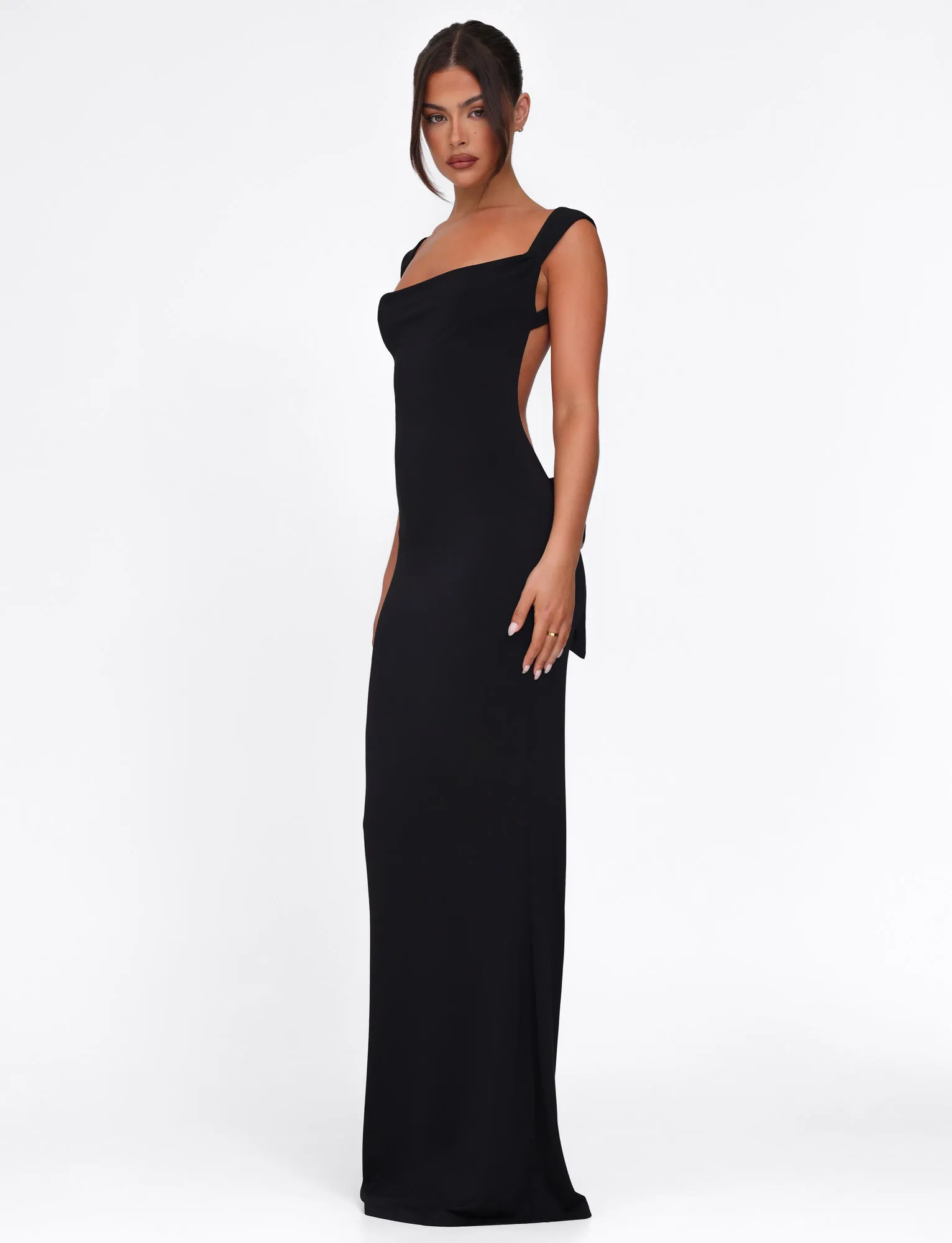 ZITA DRESS - BLACK Versatile Comfort Wear Luxurious Feel