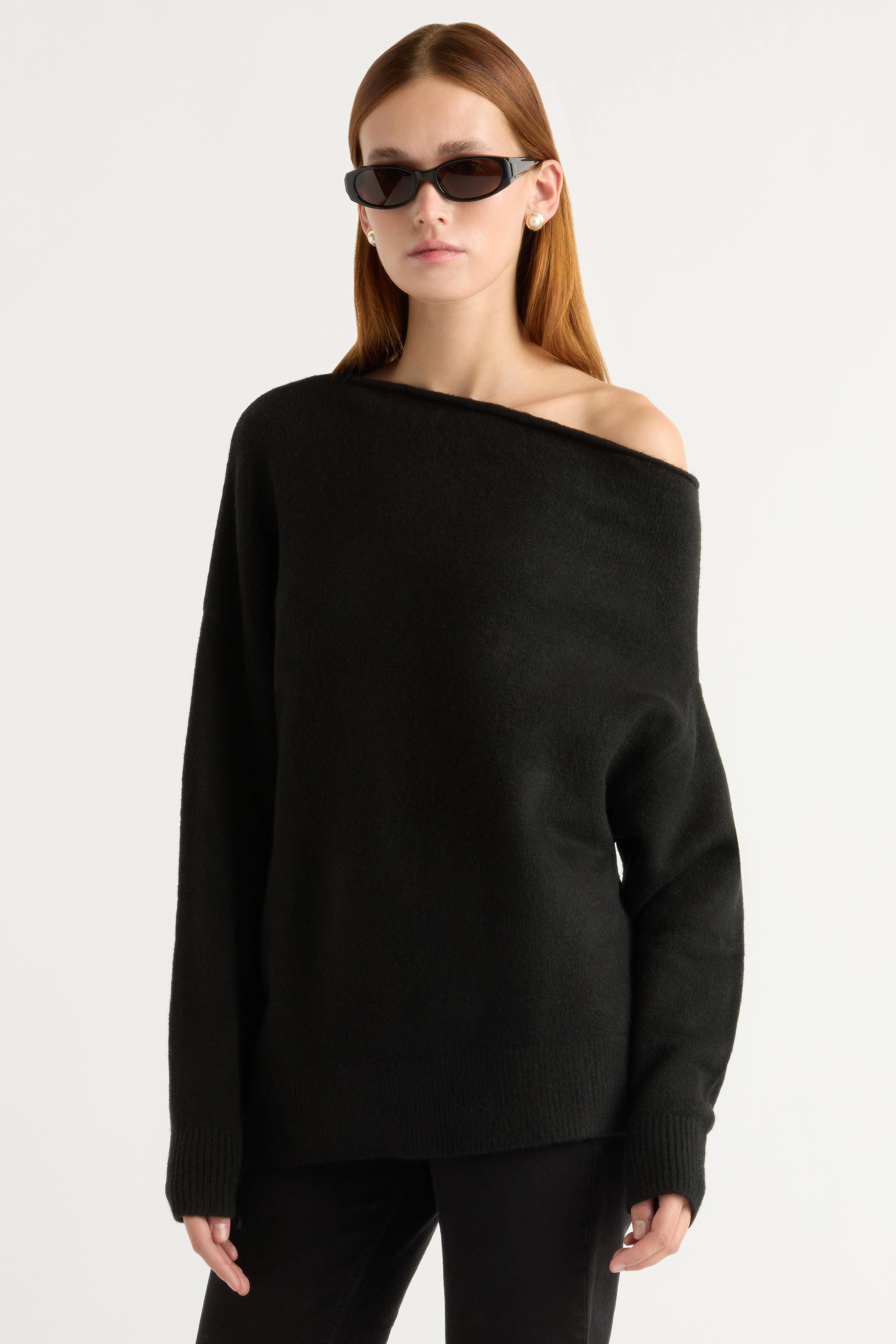 Iris Off-Shoulder Sweater Comfort Knit Piece
