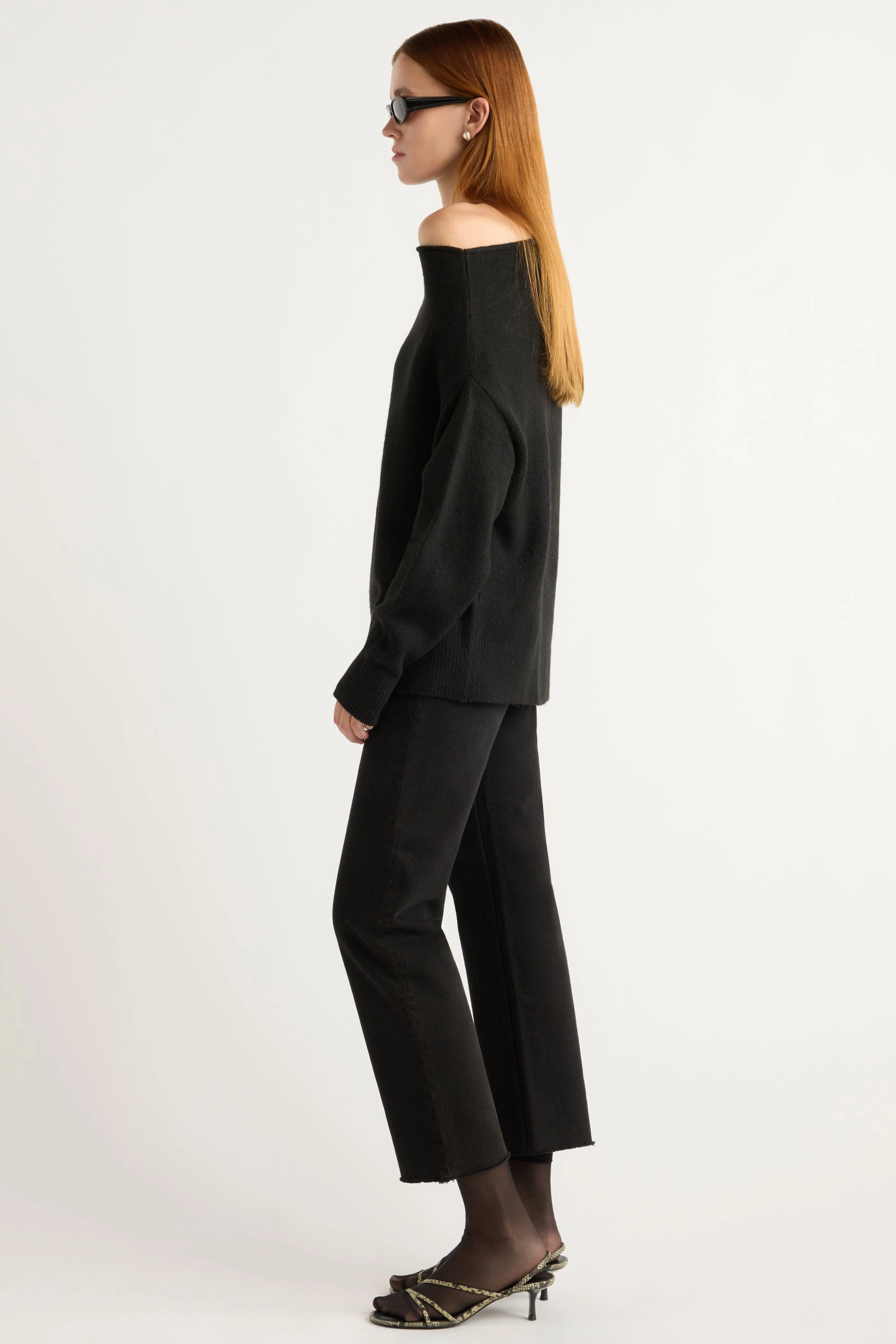 Iris Off-Shoulder Sweater Knit Design