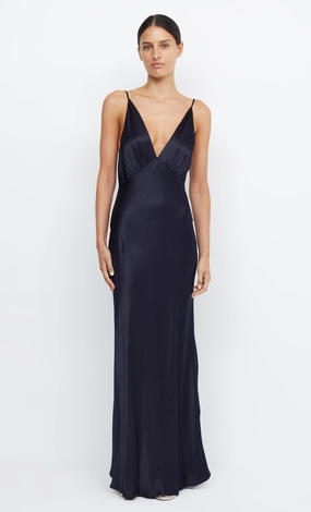 Bright Mood MOON DANCE V MAXI DRESS - INK