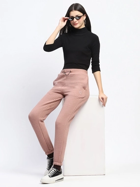 mSECRET Cotton Blend Jogger Style Blush Track Bottom Comfortable fit Seasonal Basic