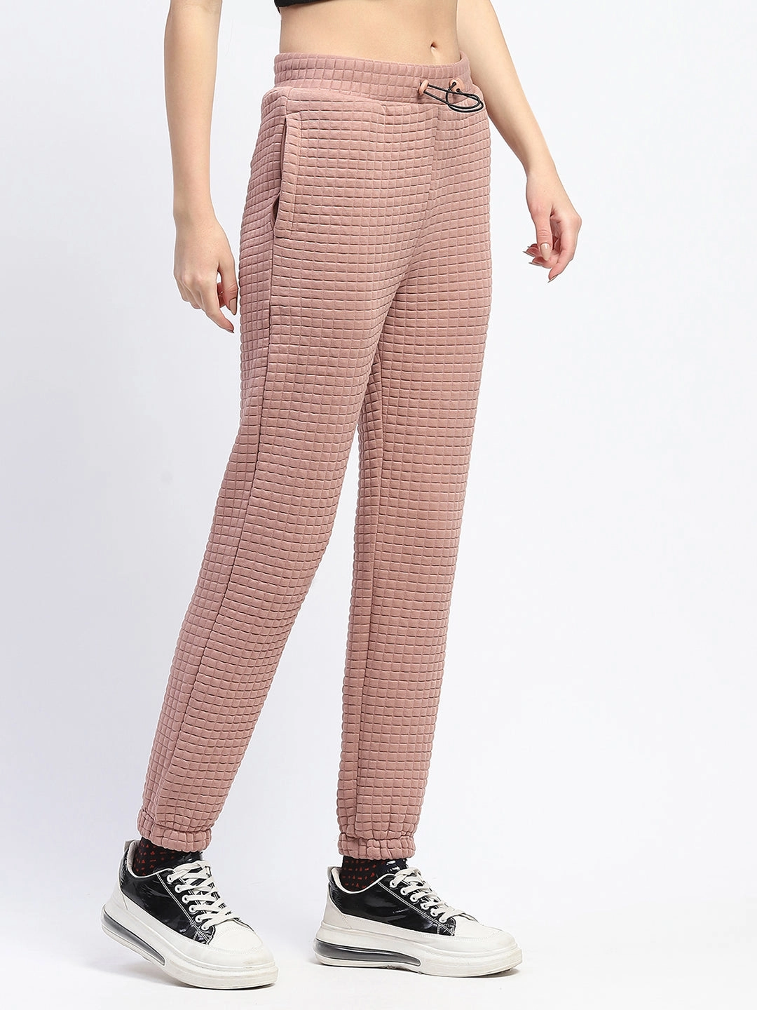 Stay Cool Decorative stitching mSECRET Cotton Blend Jogger Style Blush Track Bottom