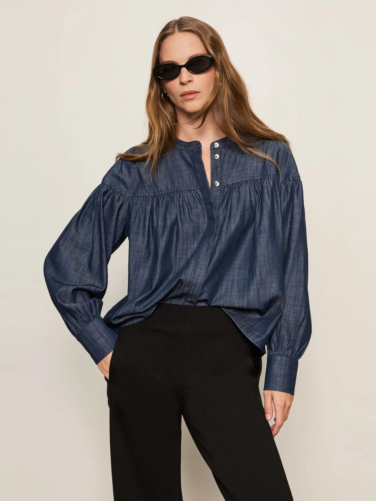 Colorfast Dye Personal Best Blouse Moonshadow