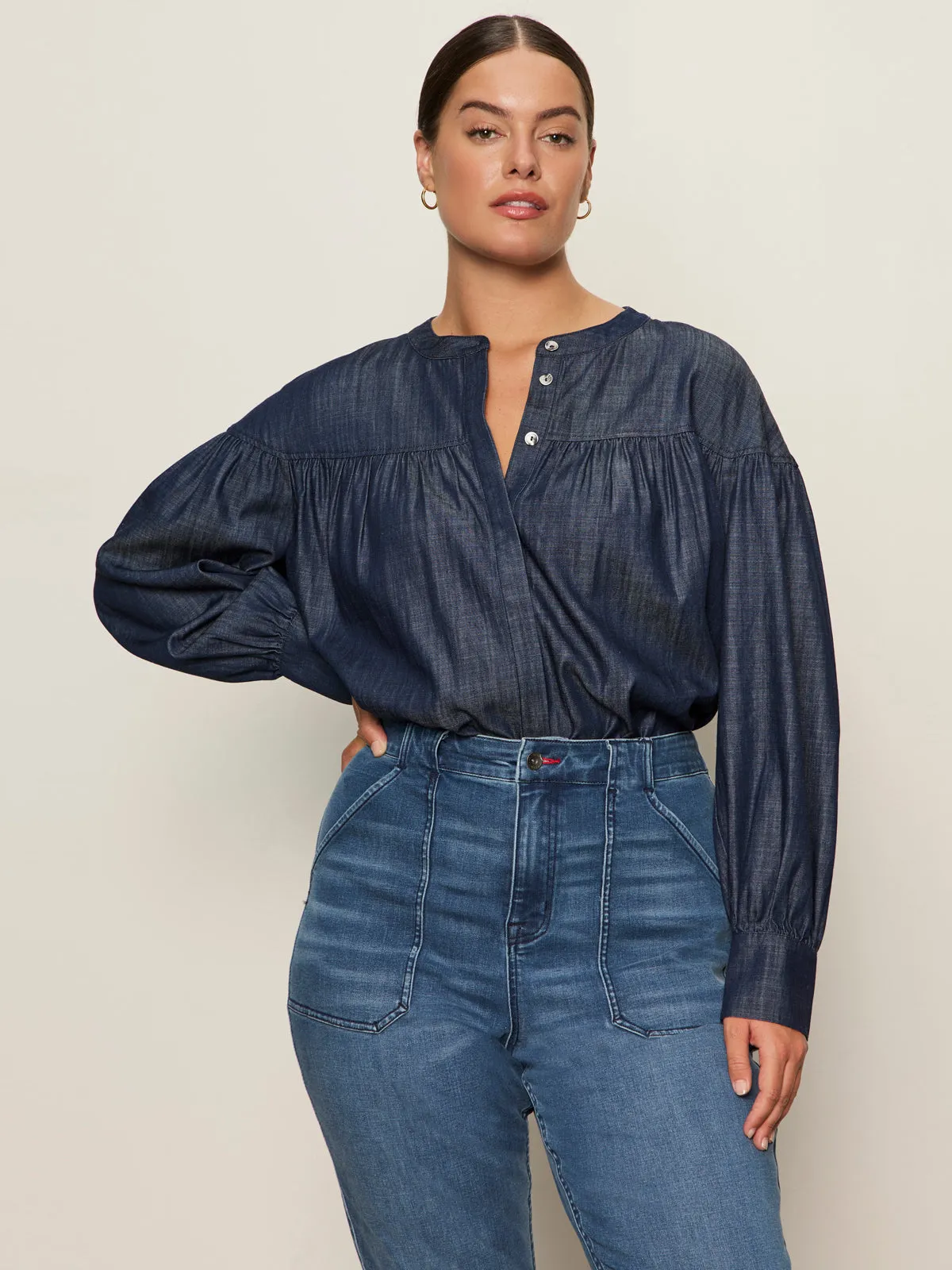 Personal Best Blouse Moonshadow Extended Sizing Easter