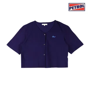 Petrol Ladies Basic Tees Boxy Fitting Indigo Fabric 129220 (Raw Wash)