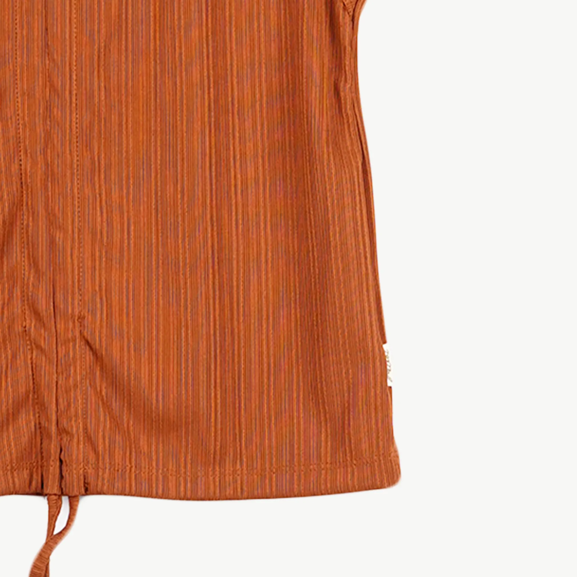 Petrol Ladies Basic Tees Boxy Fitting Ribbed Fabric 167831-U (Choco Brown)