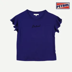 Petrol Ladies Basic Tees Loose Fitting Indigo Fabric 138598 (Raw Wash)