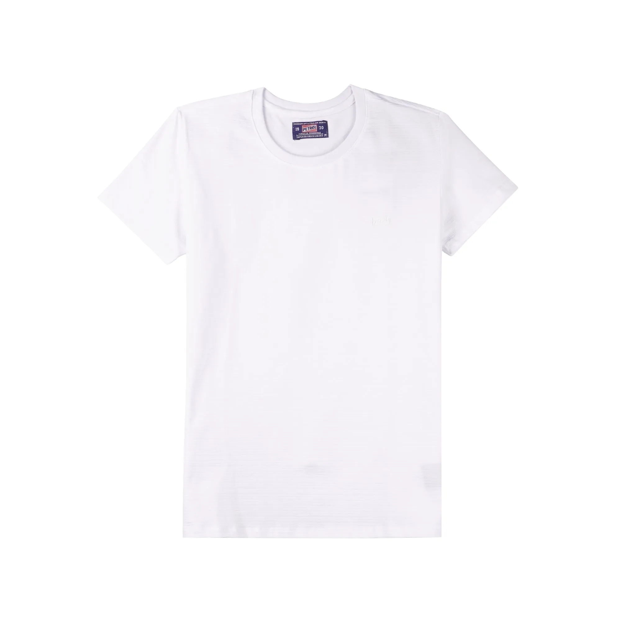 Petrol Ladies Basic Tees Regular Fitting Missed Lycra Fabric 116120 (White)