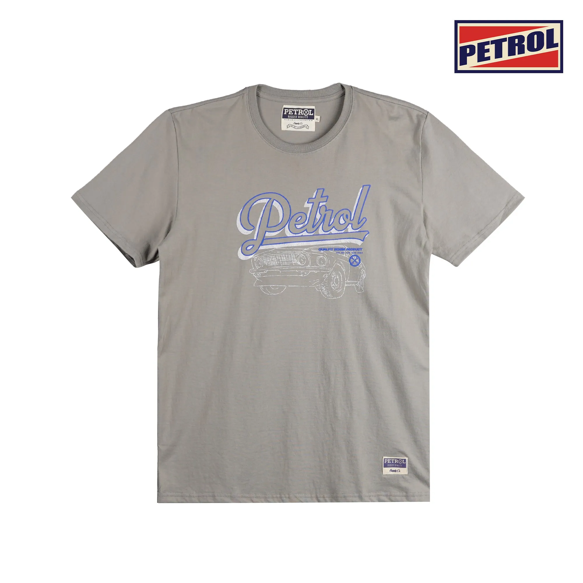 Petrol Men's Basic Tees Slim Fitting CVC Jersey Fabric 163771-U (Rock Ridge)