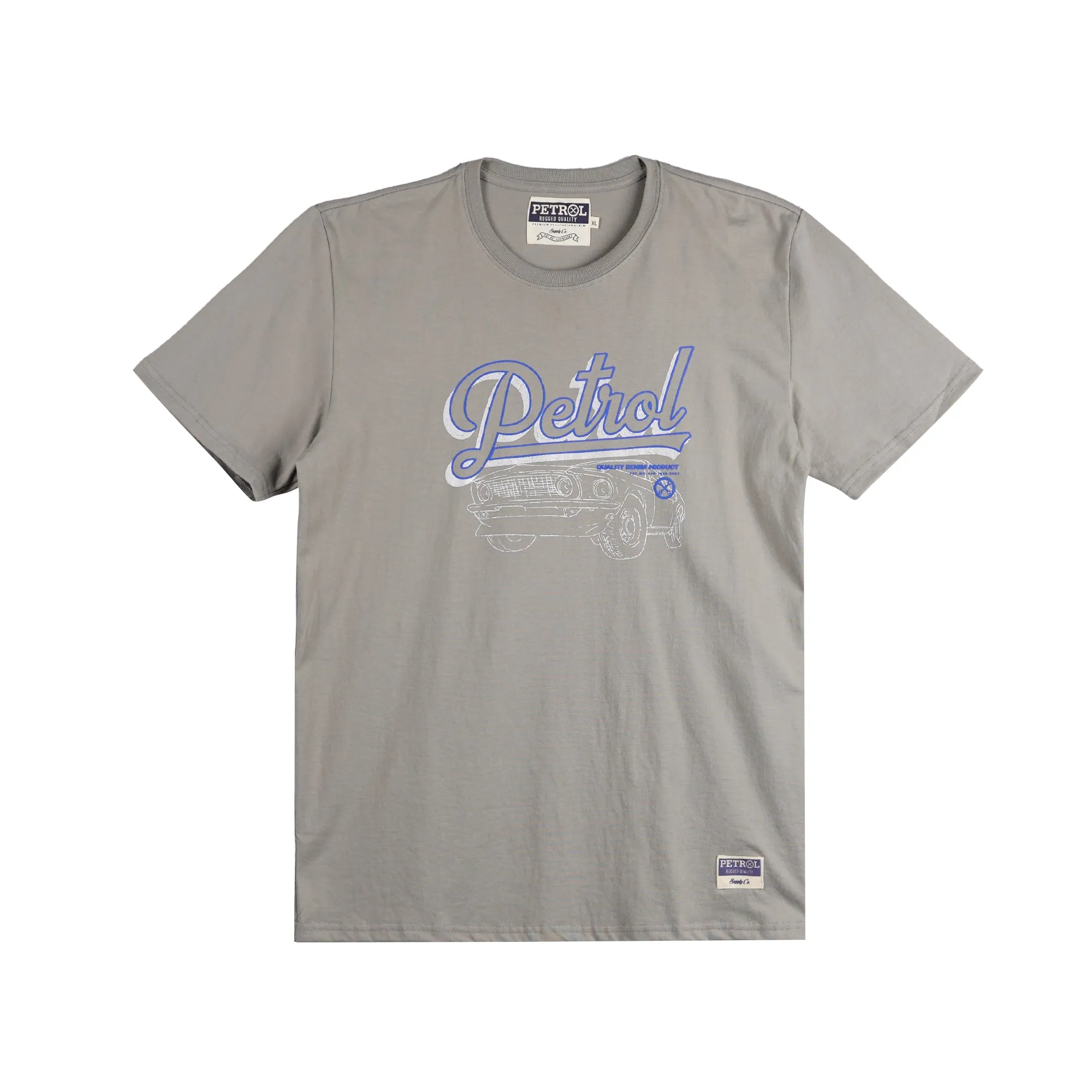 Petrol Men's Basic Tees Slim Fitting CVC Jersey Fabric 163771-U (Rock Ridge)