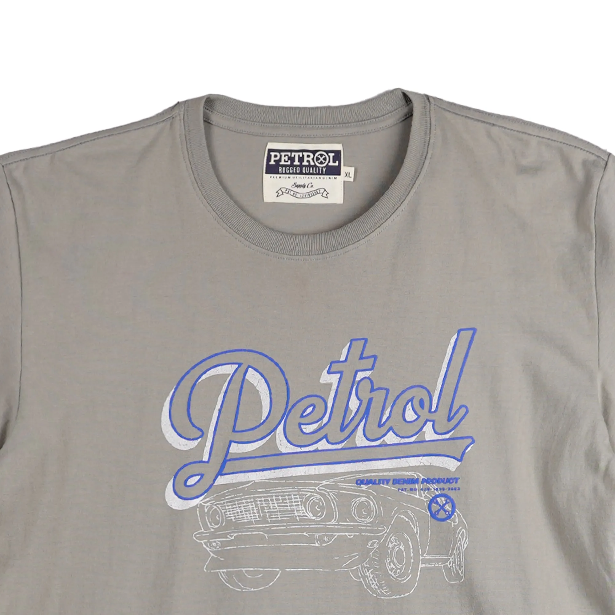 Petrol Men's Basic Tees Slim Fitting CVC Jersey Fabric 163771-U (Rock Ridge)