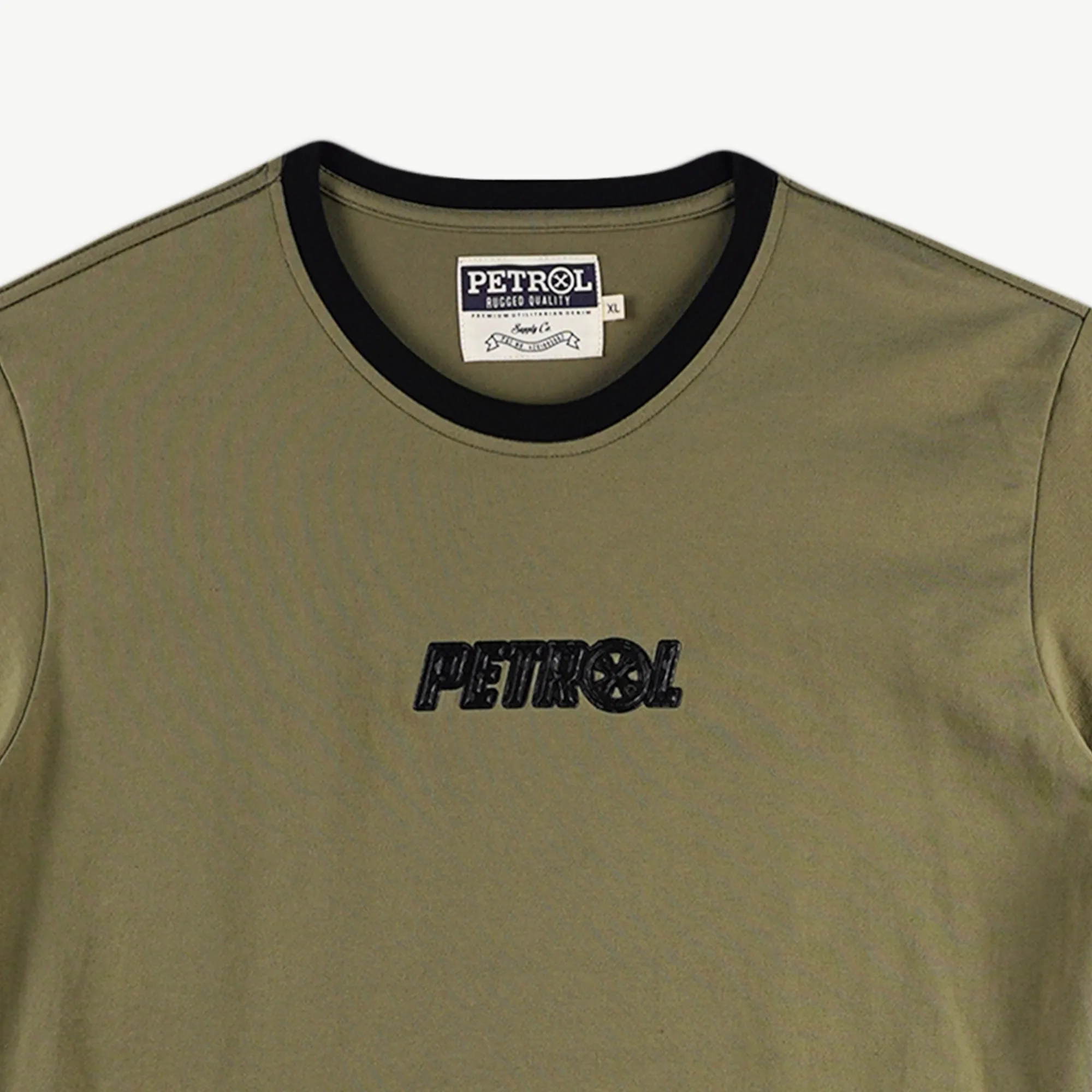 Petrol Men's Basic Tees Slim Fitting CVC Jersey Fabric 166837-U (Fatigue)