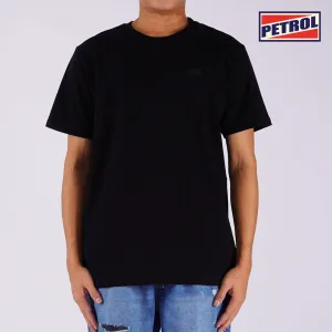 Petrol Men's Basic Tees Slim Fitting Missed Lycra Fabric 162684 (Black)