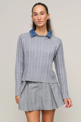 Travel Ready Stain Release Coating Peyton Two Fer Sweater