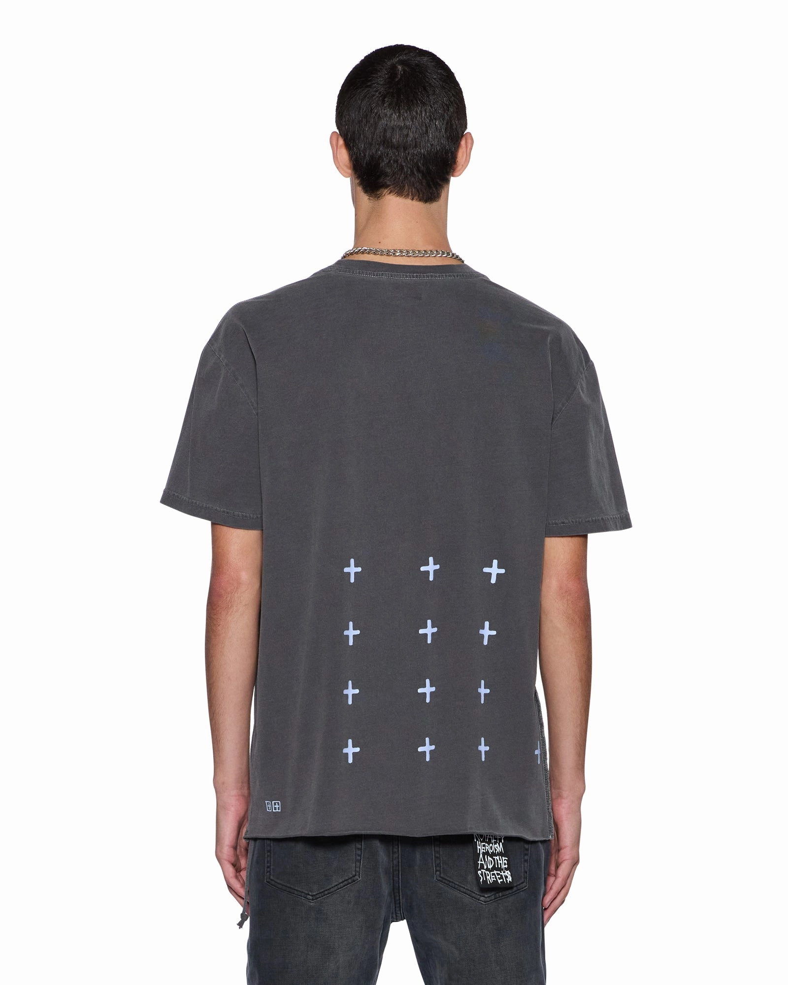 ALL DAY BIGGIE SS TEE CHARCOAL Effortless Fit Flattering Shape