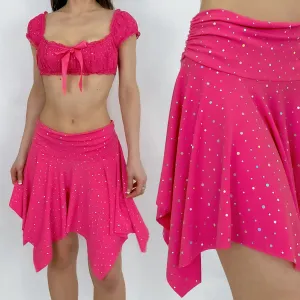 Pink Sequin Fairy Skirt - Large