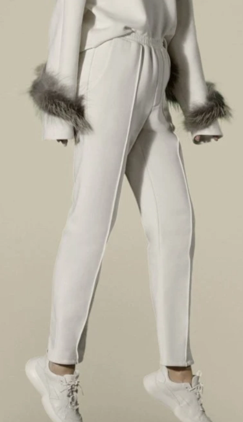 Pintuck Luxe Cotton Sweatpant No Ride Up