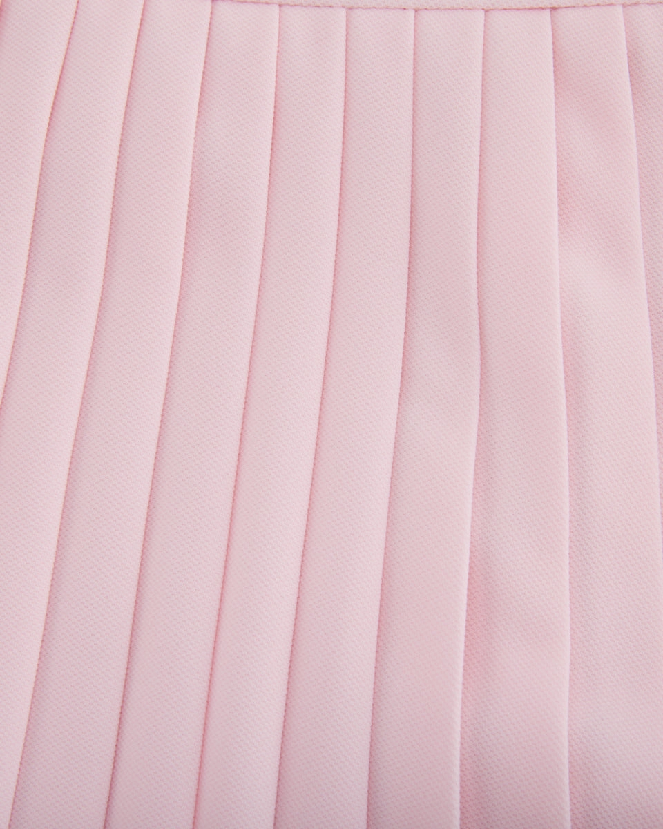 Pique pleated skirt - Pink Season To Season Breezy Flow
