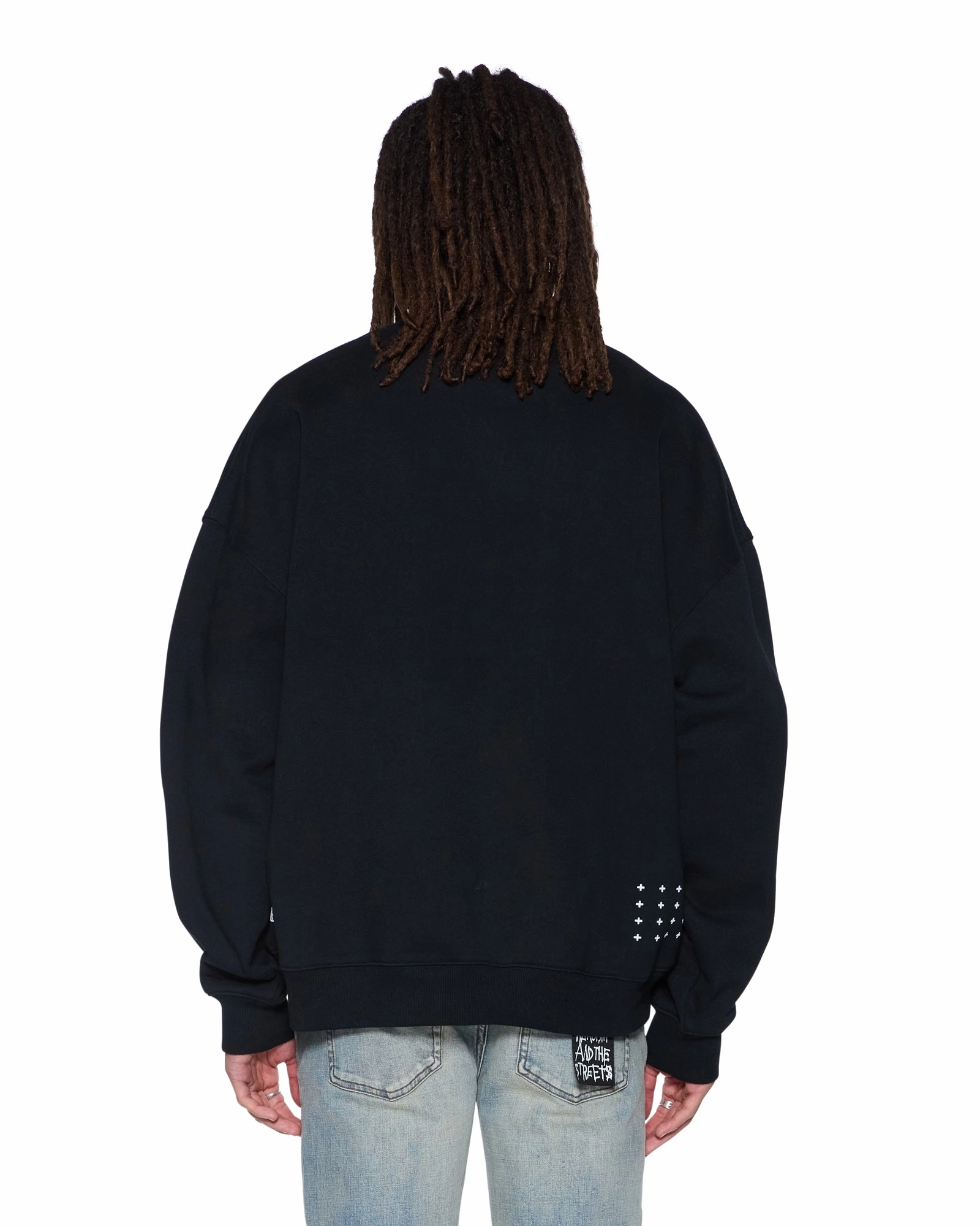 Multi Way Adjustable Fit PLATED EKCESS CREWNECK JET BLACK