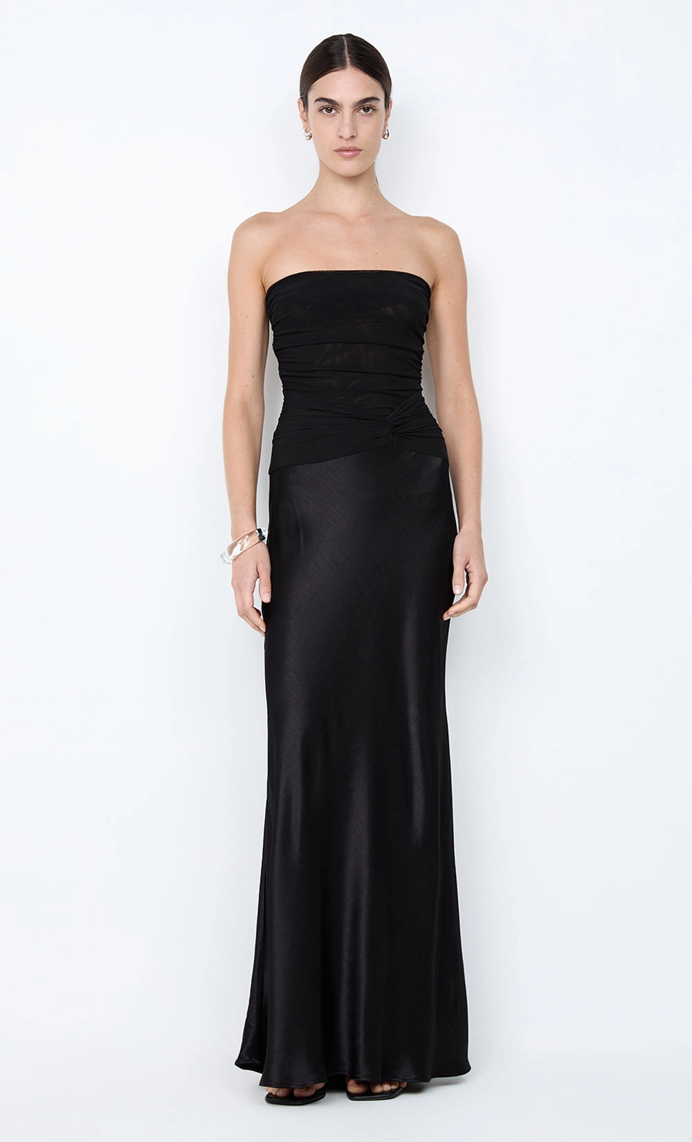 Bright Vibe Summer Friendly MILLAH STRAPLESS DRESS - BLACK