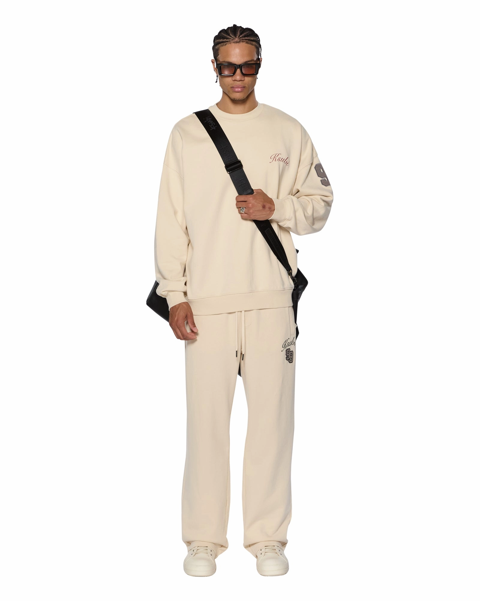 PLAYOFF EKCESS CREW NECK DUSTY DESERT Fitted Shirt Durable Overlock Stitch