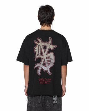 TaglessCollar Comfy Style PLAYOFF EKCESS SS TEE JET BLACK